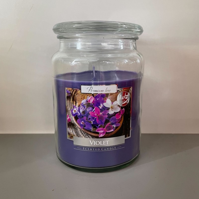 Violette bougie premium - Promofleur Persan