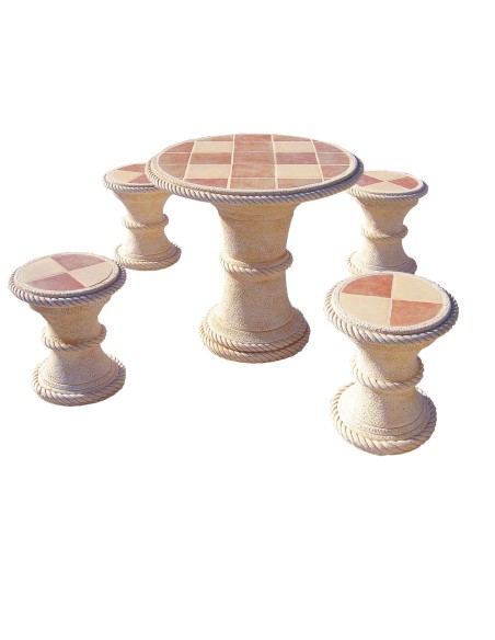 Salon de jardin MANGO avec carrelage