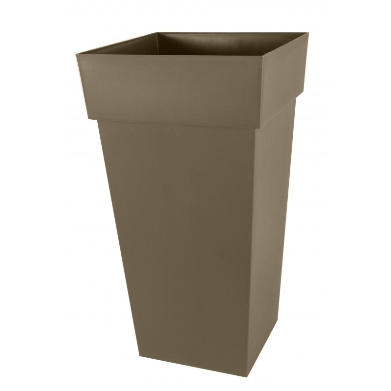 Pot TOSCANE Haut Carré XXL Taupe