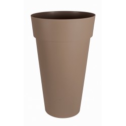 Pot Vase TOSCANE Haut Rond XXL - Ø48 cm - h.80 cm - 90L - Taupe