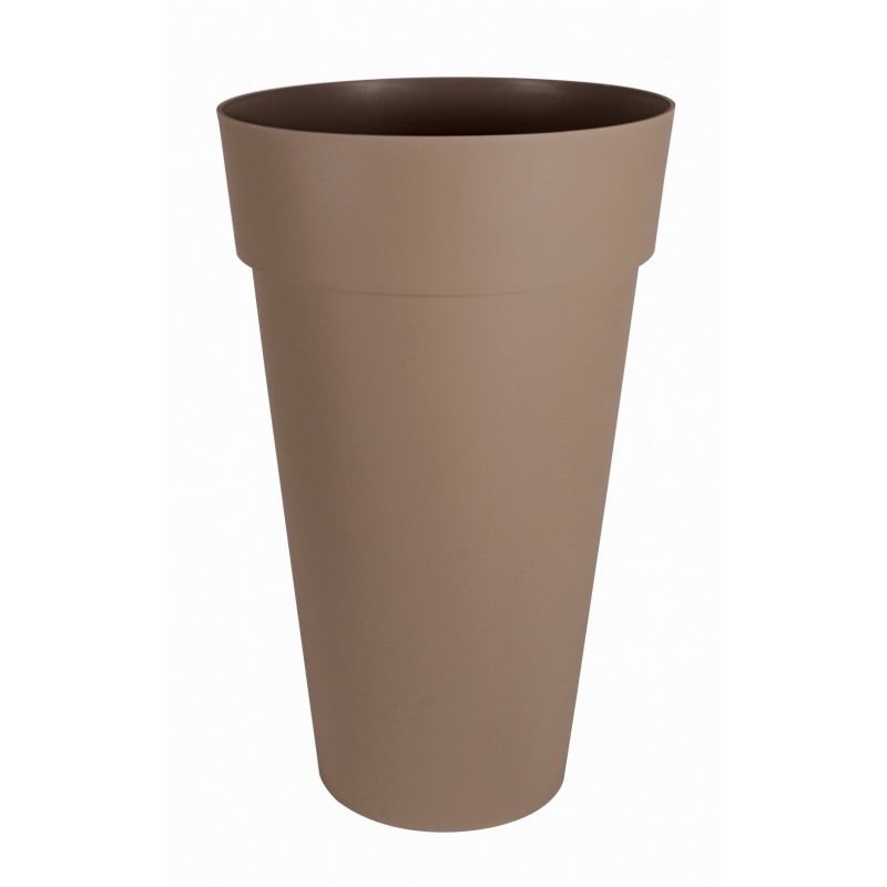 Pot Vase TOSCANE Haut Rond XXL - Ø48 cm - h.80 cm - 90L - Rouge Rubis