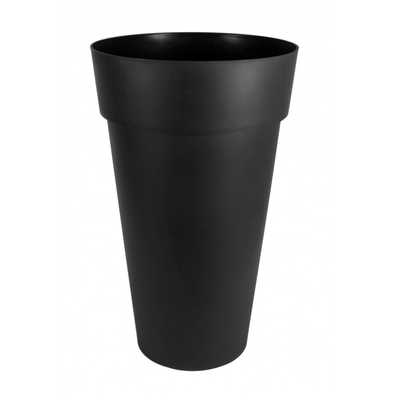 PotPot-Vase TOSCANE Haut Rond XXL - Ø48 cm - h.80 cm - 90L - Blanc