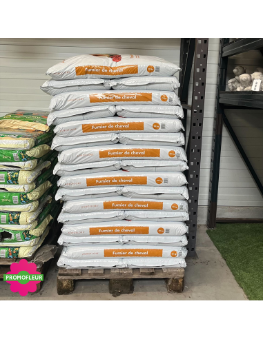 Palette de Sacs de Fumier de cheval 20 kg - AGROFLORE - Promofleur
