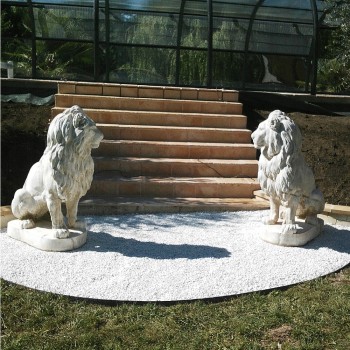 2 Lions en statue de pierre (Livraison incluse)