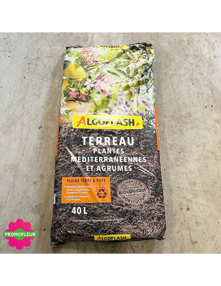 Sac de terreau plantes méditerranéennes et agrumes 40 L - ALGOFLASH - Promofleur (2)