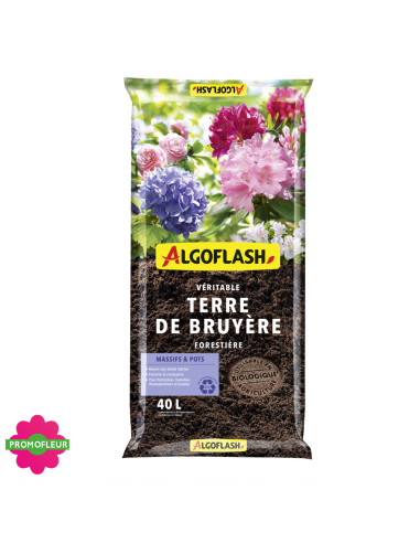 Terre de bruyère véritable forestière 40 L - ALGOFLASH - Promofleur