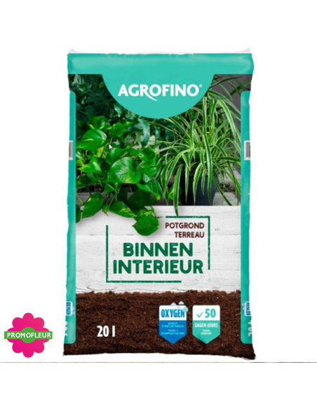 Sac de Terreau Plantes intérieur 20 L - AGROFINO - Promofleur