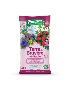 Terre de bruyère véritable 40 L - Terreau Tonusol