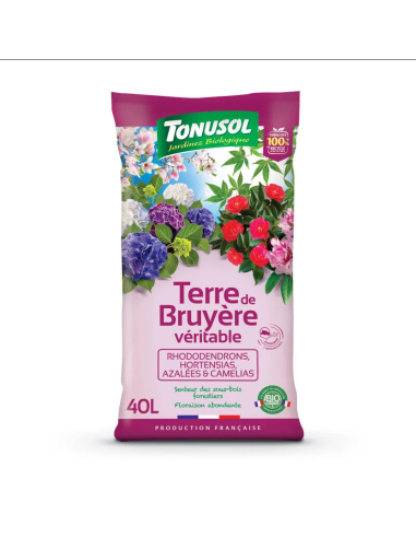 Terre de bruyère véritable 40 L - Terreau Tonusol