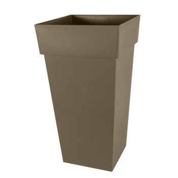 Pot TOSCANE Haut Carré XXL Taupe