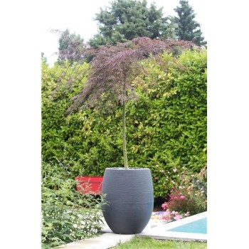 Pot EGG "GRAPHIT" Ø50 cm - h. 45 cm - 46 L