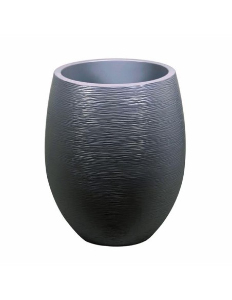 Pot EGG "GRAPHIT" Ø50 cm - h. 60 cm - 53 L - Gris Anthracite