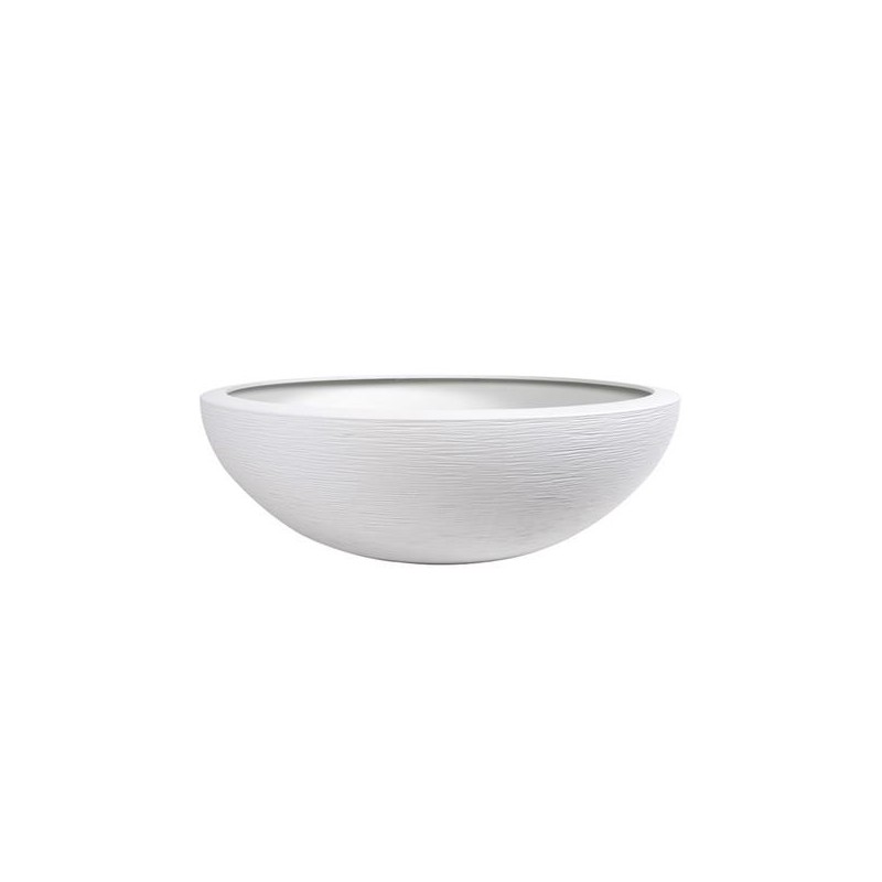 Vasque "GRAPHIT" Ø59 x 21 cm - 39L - Blanc cérusé