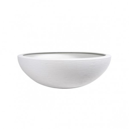 Vasque "GRAPHIT" Ø59 x 21 cm - 39L - Blanc cérusé