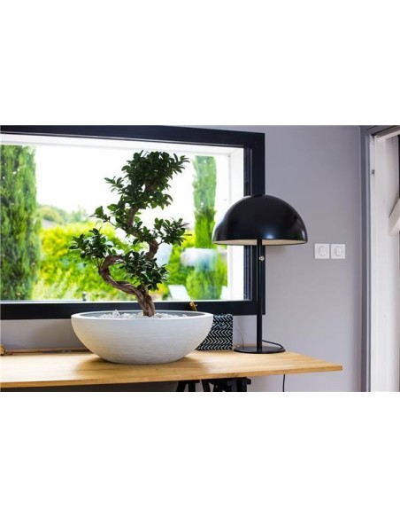 Vasque "GRAPHIT" Ø59 x 21 cm - 39L - Blanc cérusé - Décor intérieur