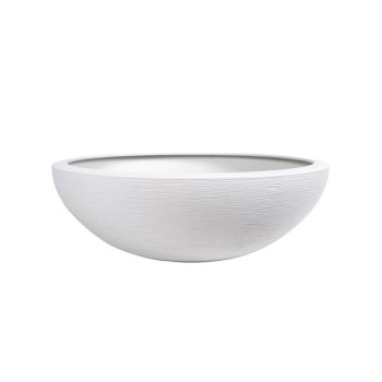 Vasque "GRAPHIT" Ø59 x 21 cm - 39L - Blanc cérusé