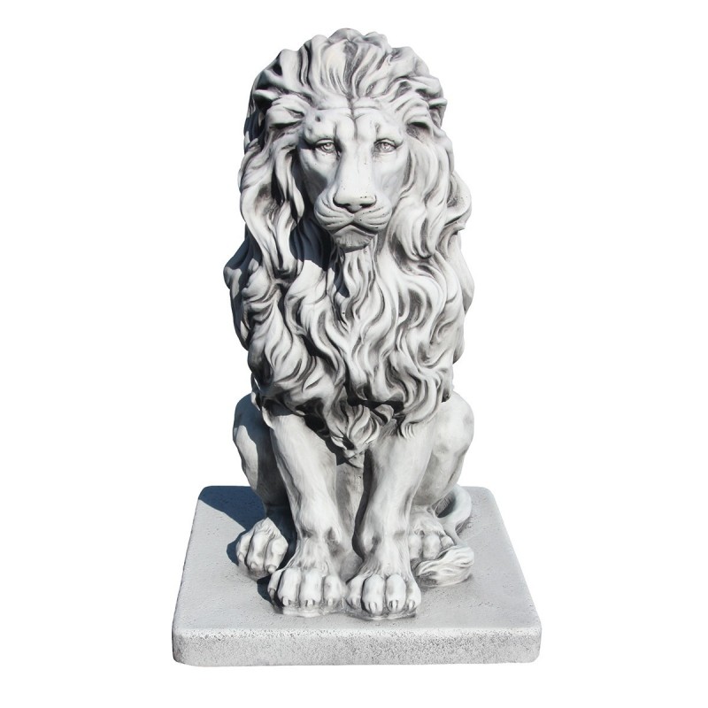 Lion en statue de pierre h.55 cm