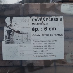 Caractéristiques de pavés carrossables PLESSIS Terre de France - Promofleur