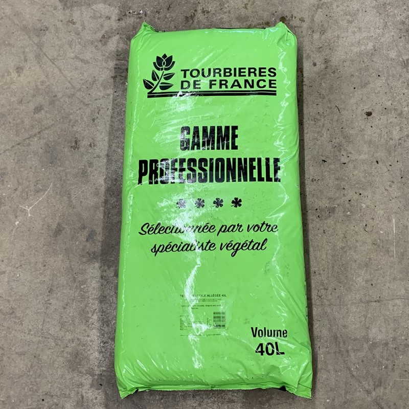 Sac de terre végétale gamme professionnelle 40 L Tourbières de France