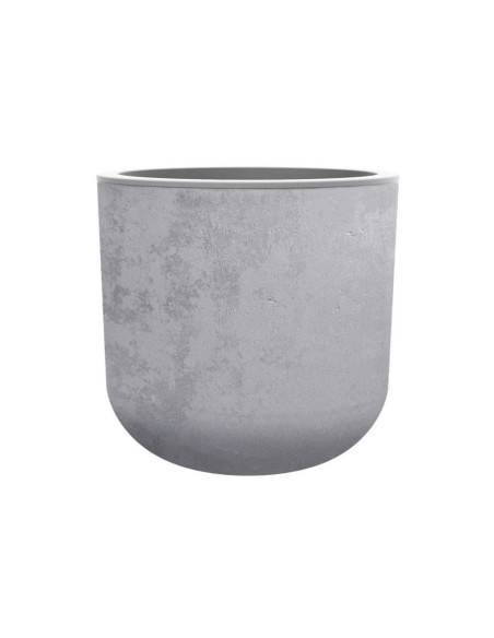 Pot EGG "GRAPHIT" Ø50 cm - h. 45 cm - 46 L - Blanc Cérusé