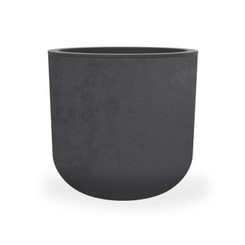 Pot EGG "GRAPHIT" Ø50 cm - h. 45 cm - 46 L - Blanc Cérusé
