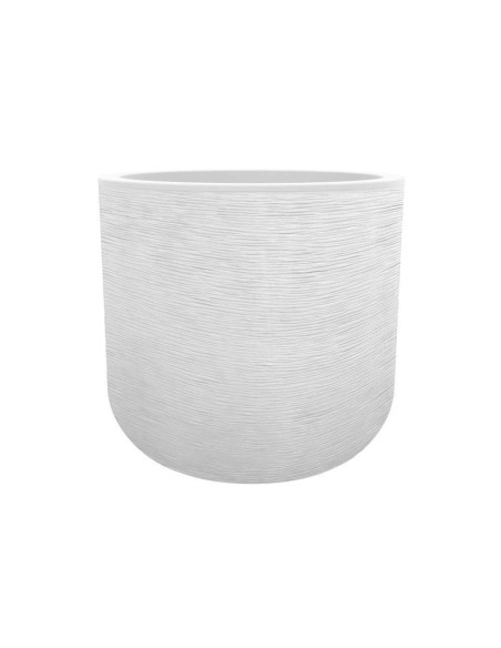 Pot EGG "GRAPHIT" Ø50 cm - h. 45 cm - 46 L - Blanc Cérusé