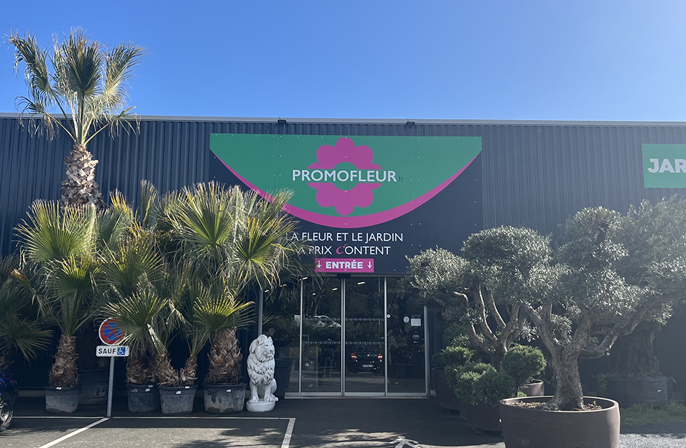L'entrée du magasin Promofleur